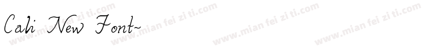 Cali New Font字体转换